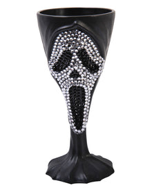 Schwarzer Scream Kelch mit Glitzer Ghostface