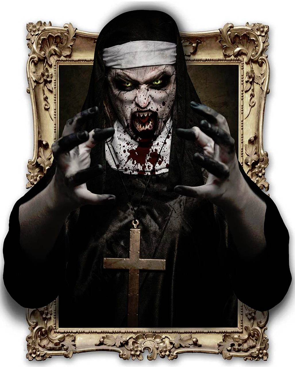 Self-adhesive 3D Decorative Film Zombie Nun