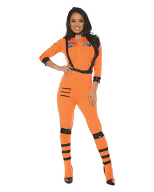 Sexy Astronautin Damen Kostüm Orange