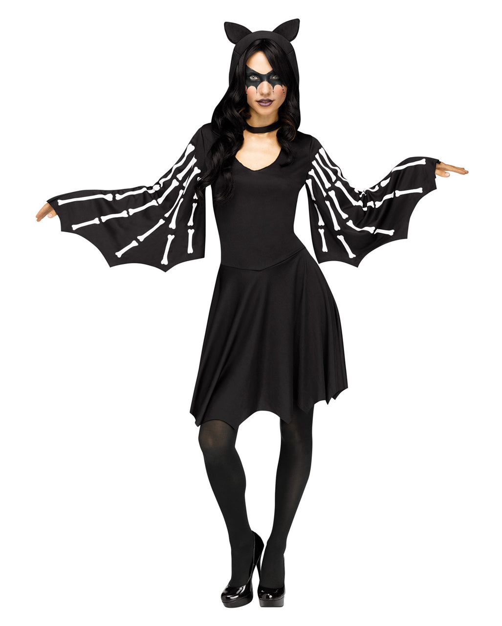 Sexy Fledermaus Skelett Kostüm