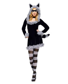 Sexy Waschbär Kostüm