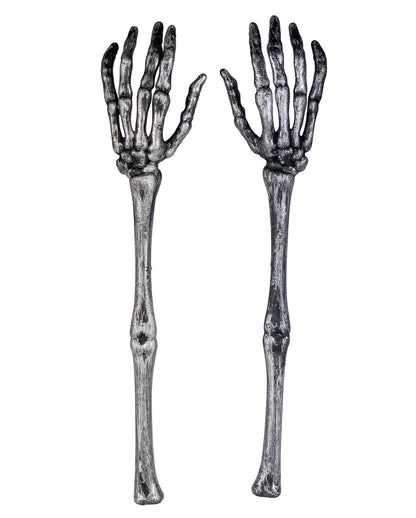 Silver Bone Hands As Serving Cutlery 2 Pcs.
