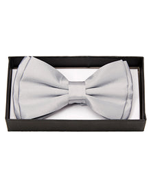 Satin Fliege Deluxe silber