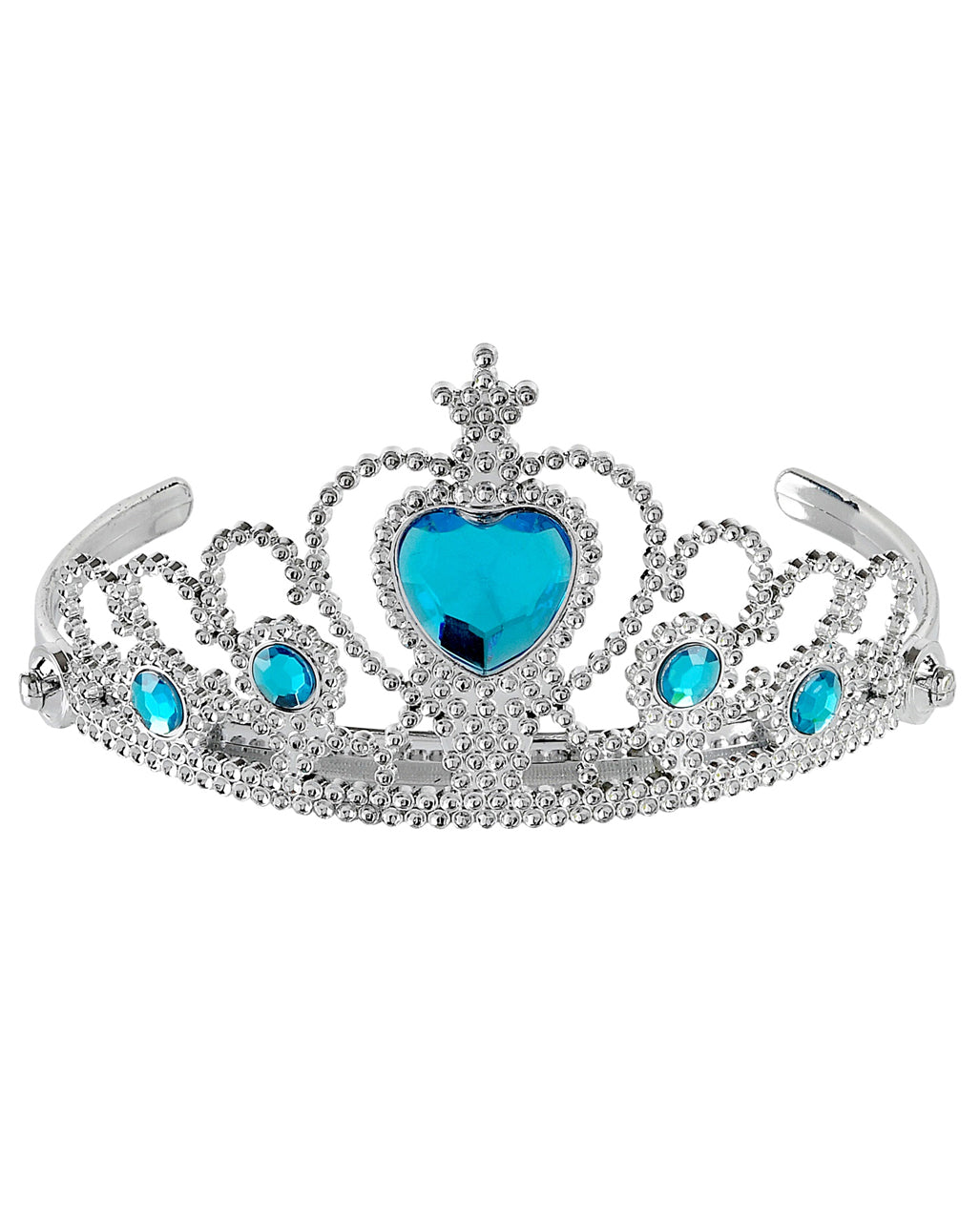 Silver Princess Tiara With Turquoise Stones