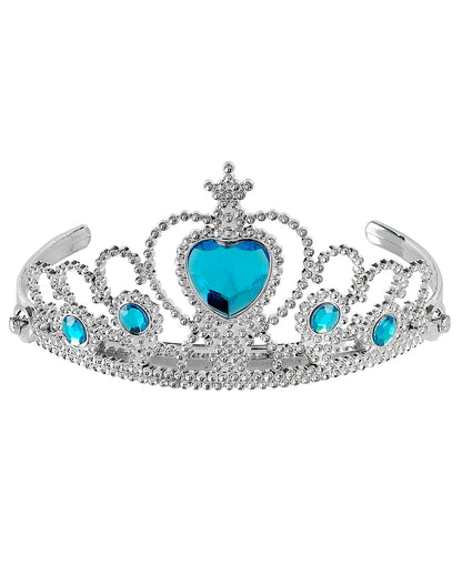Silver Princess Tiara With Turquoise Stones
