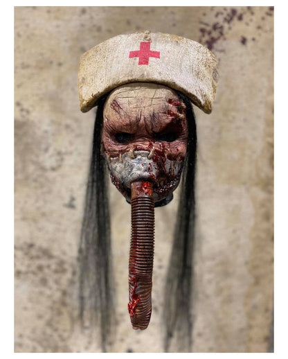 Enfermera Silenciosa Máscara De Terror