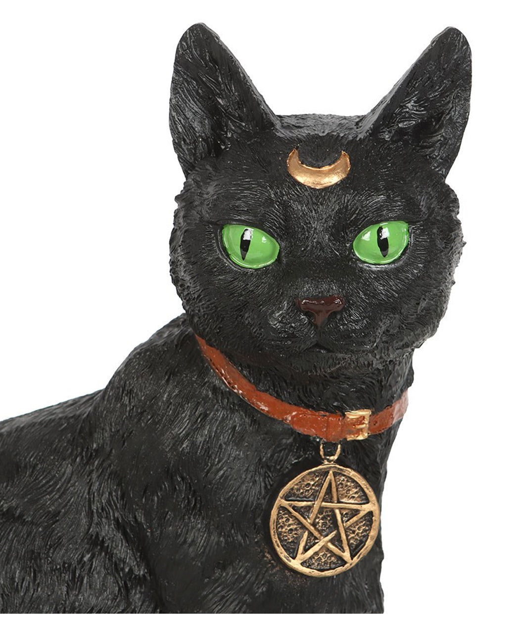 Sitzende Katze mit Halbmond 29cm