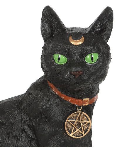Sitzende Katze mit Halbmond 29cm
