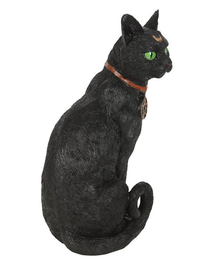 Sitzende Katze mit Halbmond 29cm