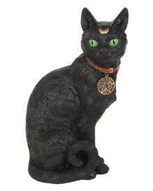 Sitting Cat With Crescent Moon 29cm