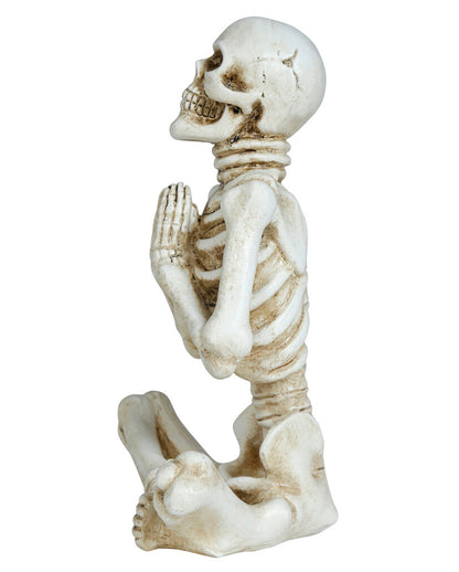 Sitzendes Yoga Skelett 19cm