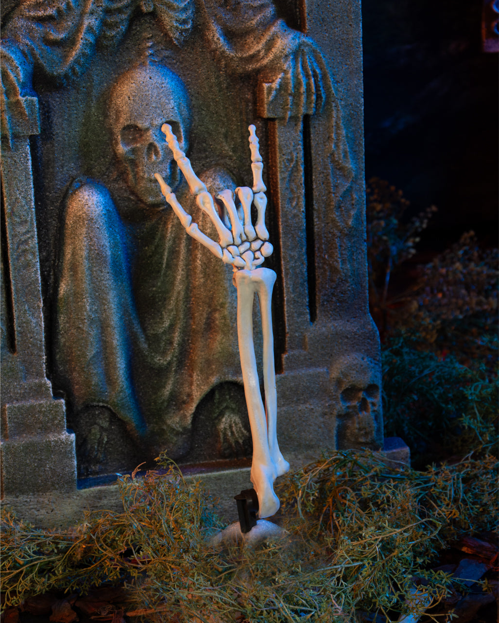 Skeleton "Rock Hand" Garten & Pflanzenstecker 49cm