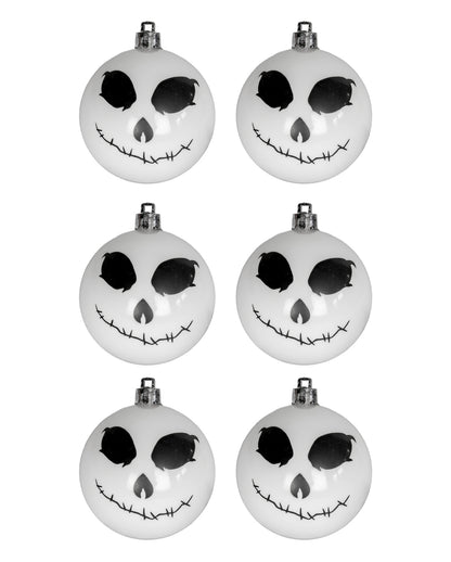 Skeleton Weihnachtskugeln Ø 6cm - 6 Stück