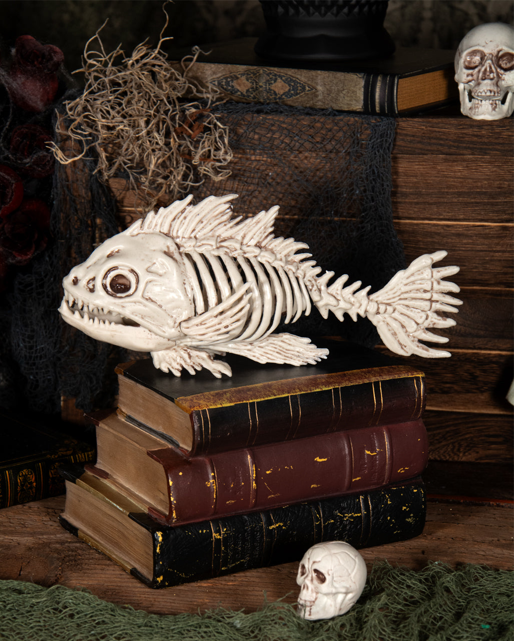 Skelett Fisch als Deko 25cm
