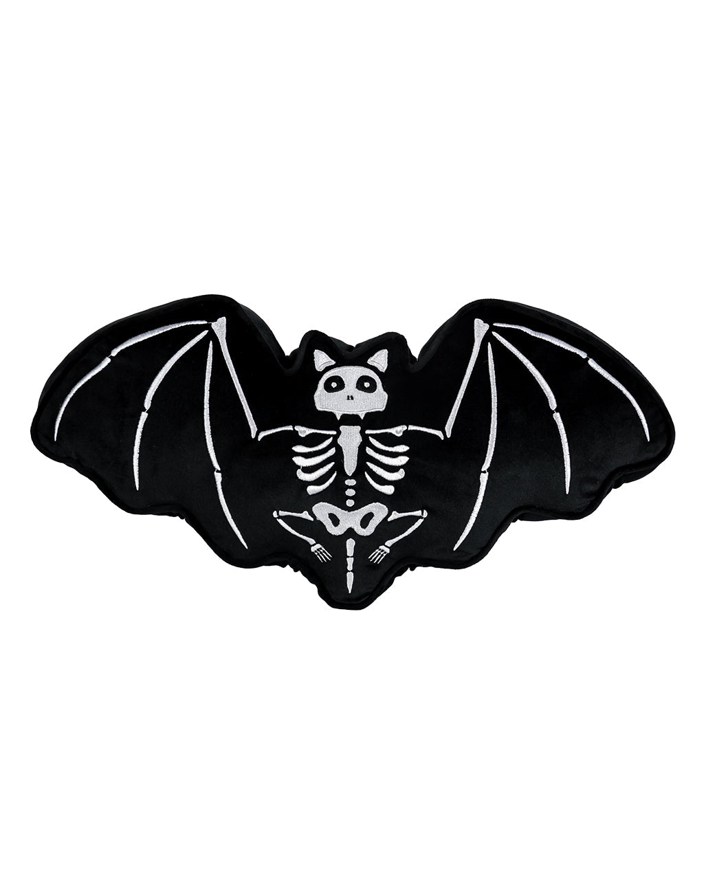 Fledermaus Skelett Dekokissen 52cm