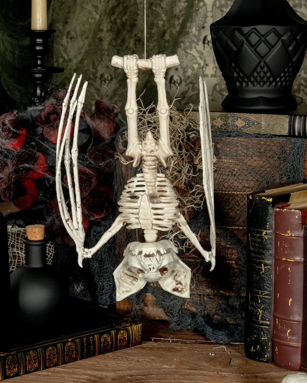 Skeleton Bat With Movable Wings 27cm