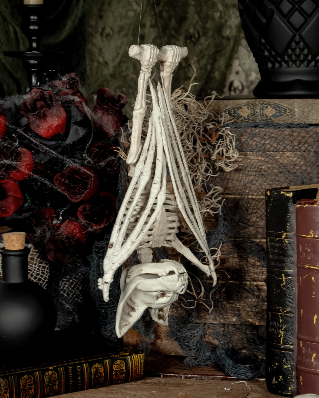 Skeleton Bat With Movable Wings 27cm