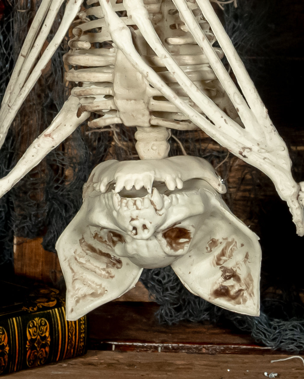 Skeleton Bat With Movable Wings 27cm