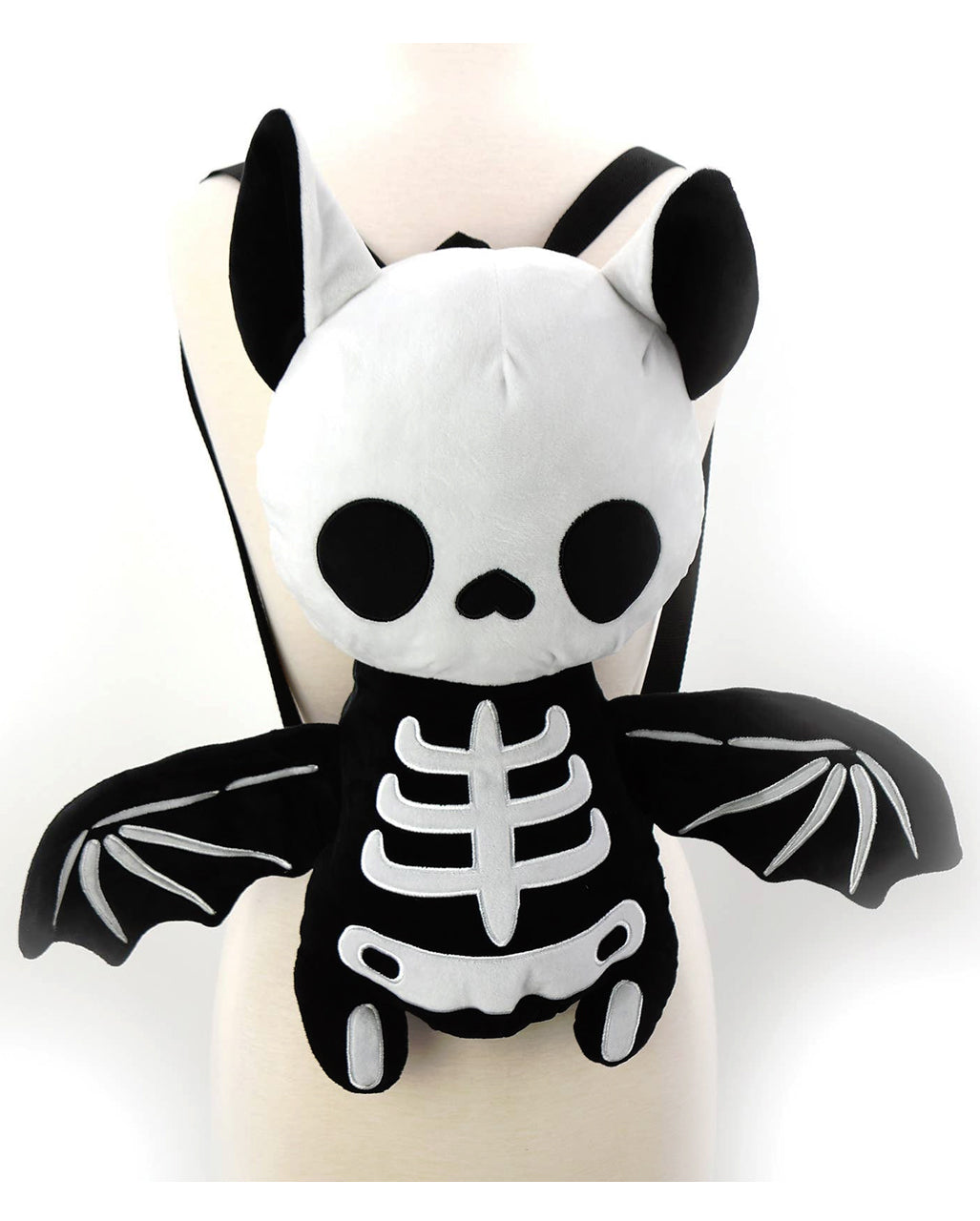Skelett Fledermaus Plüsch Rucksack