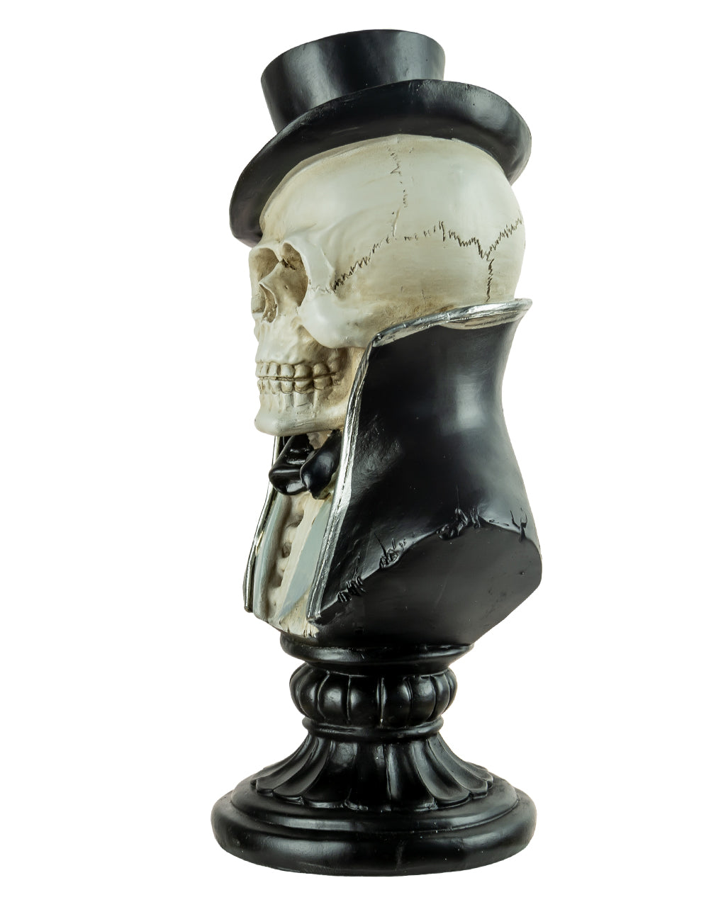 Skelett Gentleman Büste mit Frack & Hut 26,5cm