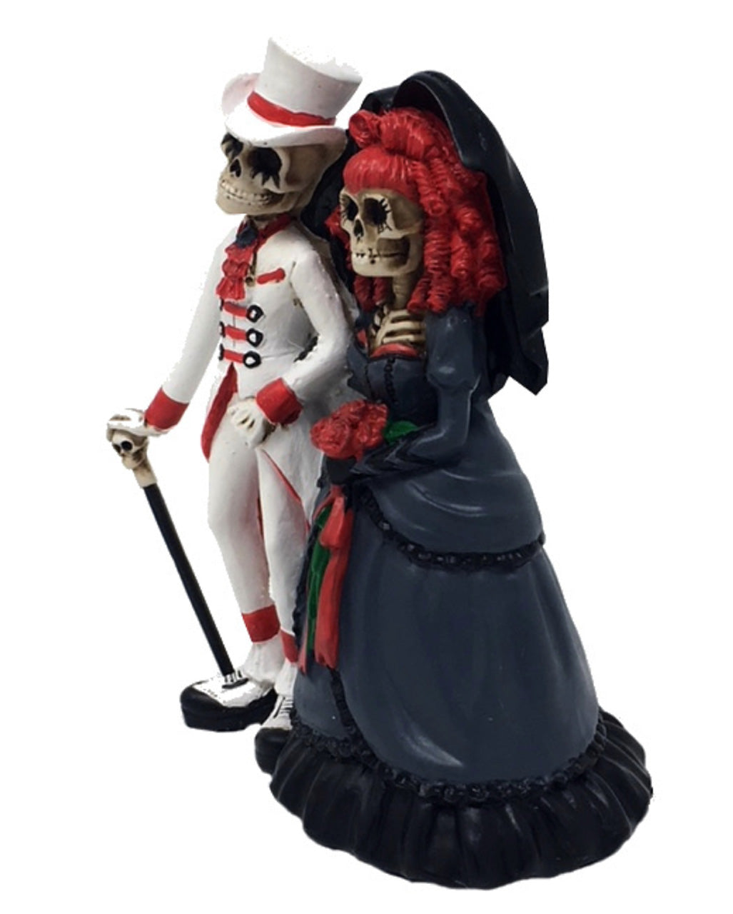 Skelett Gothic Brautpaar 15cm
