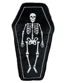 Skelett im Sarg Zierkissen 51cm