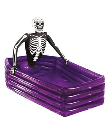Skeleton In Coffin Drink Cooler Inflatable 100x35cm