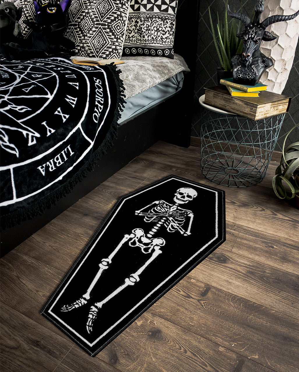 Skeleton In Coffin Carpet