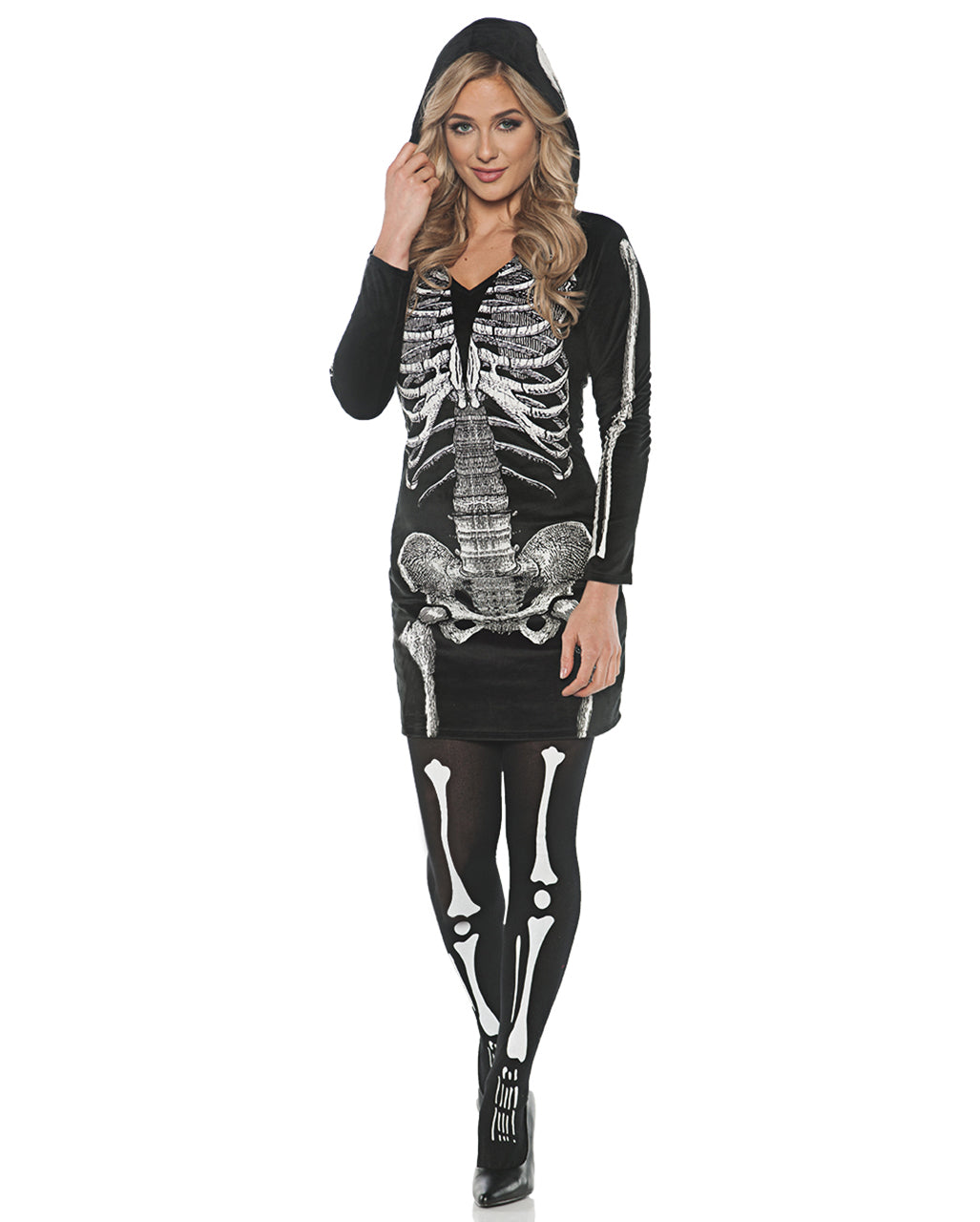 Skelett Kapuzenkleid
