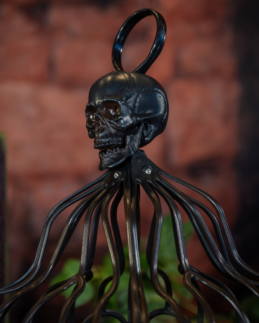 Skeleton Cat In Cage 33cm