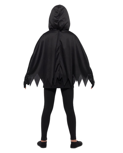 Scheletro Bambino Poncho Con Guanti