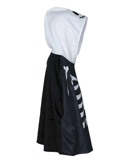 Skelett Kleinkind Kostüm Poncho mit Kapuze
