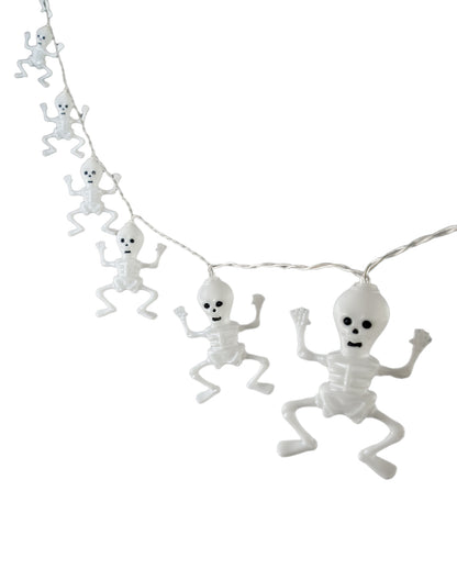 Skelett Lichterkette mit 10 LEDs