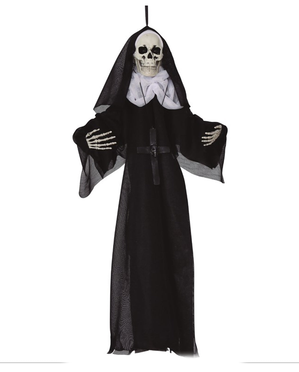 Figura Colgante De Monja Esqueleto 50cm