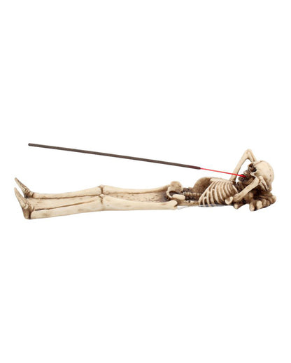 Knochenskelett Räucherstäbchenhalter 27cm