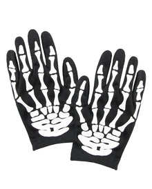 Kostümhandschuhe mit Skeletthand