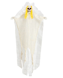 Skeleton Bride With Glowing Skull 105cm