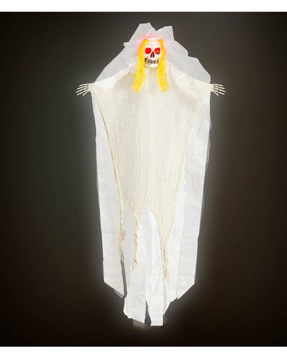 Sposa Scheletro Con Teschio Incandescente 105cm