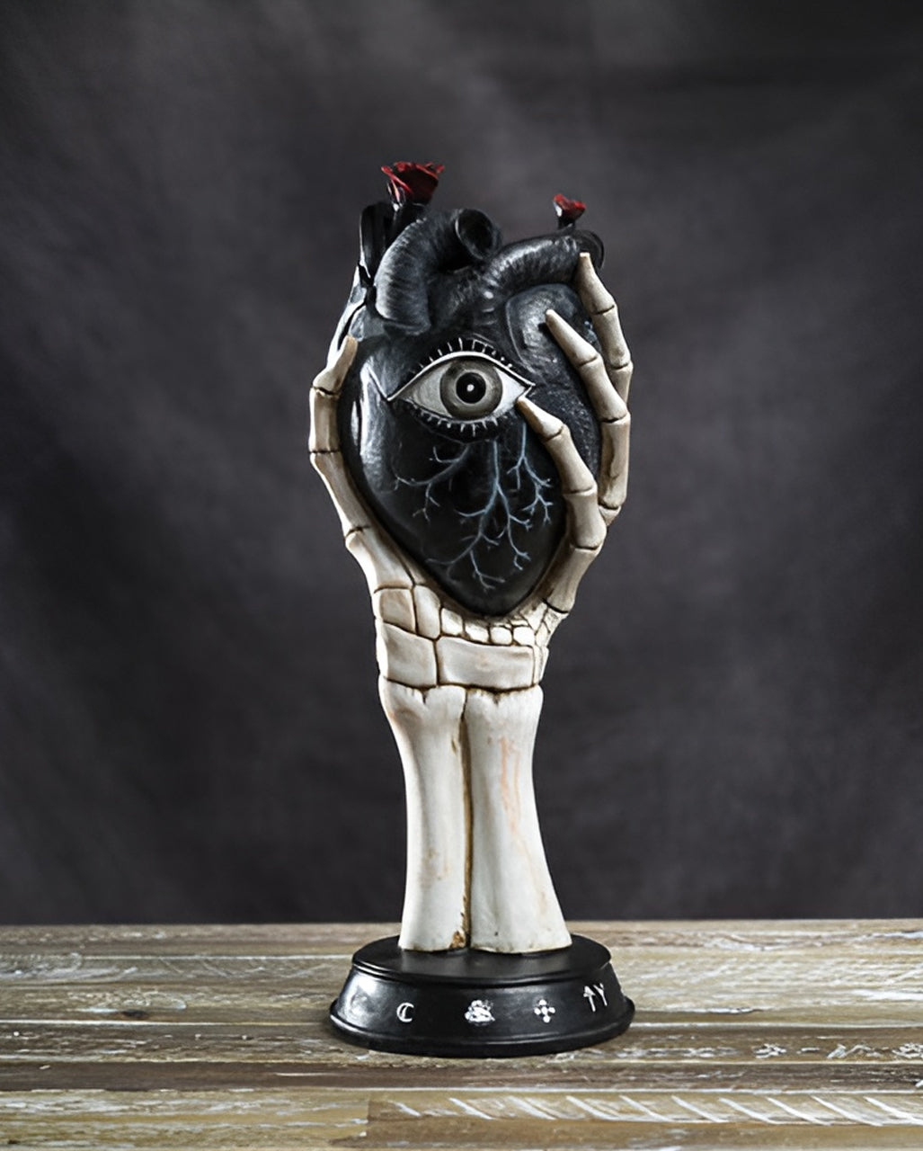 Knochenhand mit schwarzem Hand 33cm
