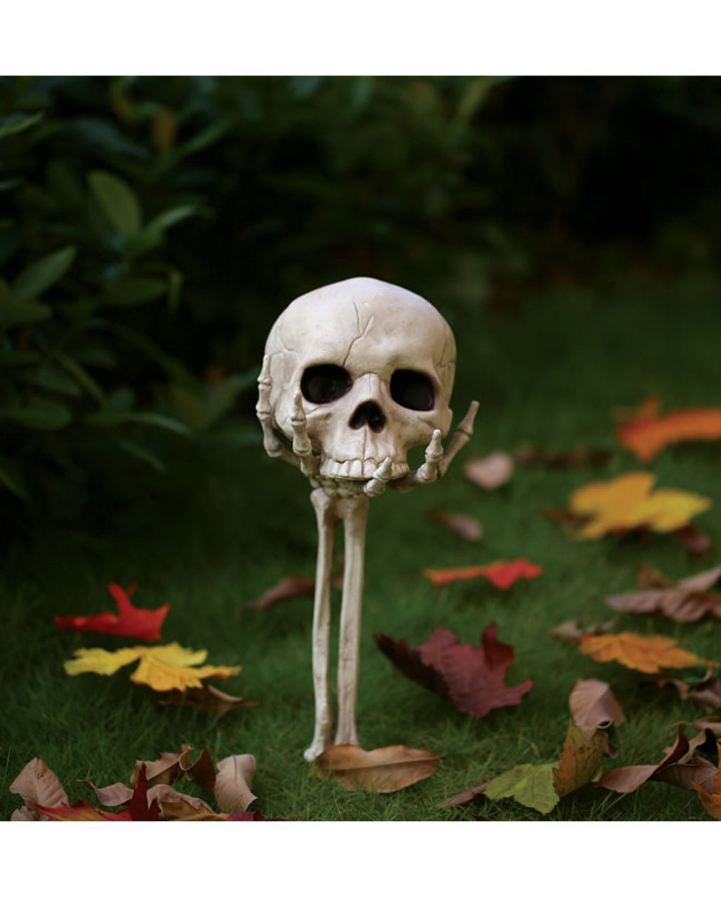 Skeleton Hand With Skull Garden Plug