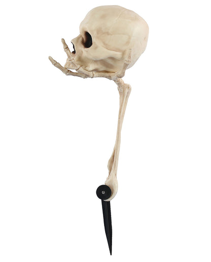Skeleton Hand With Skull Garden Plug