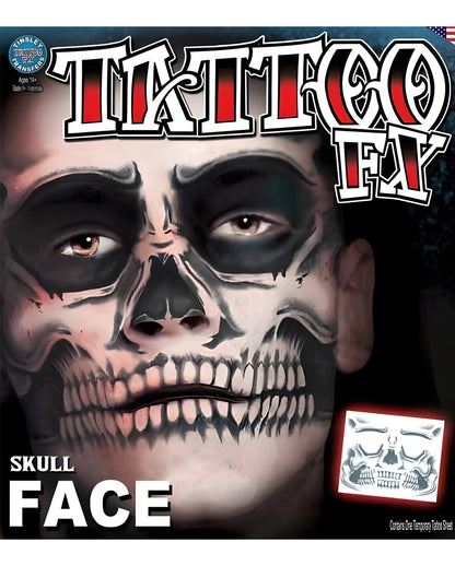 Totenkopf Gesichtstattoo