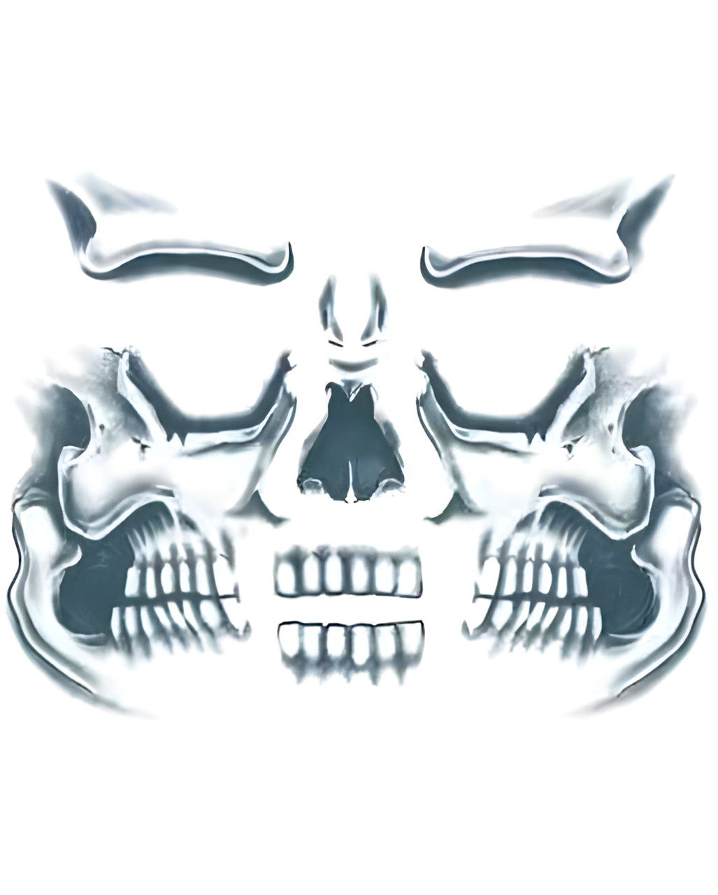 Totenkopf Gesichtstattoo