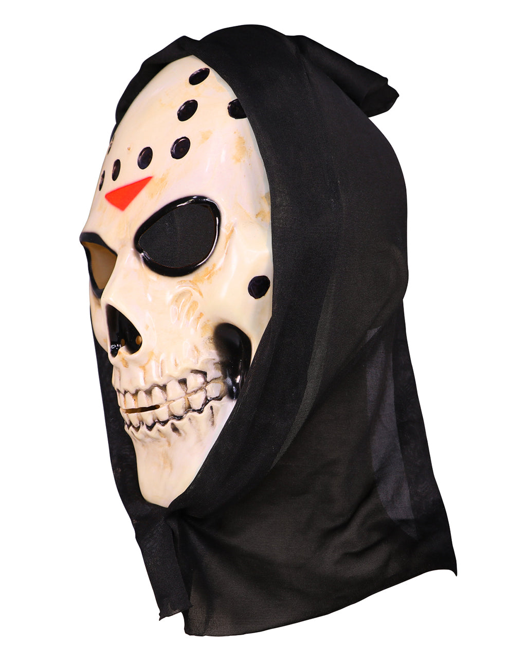 Skull Hockey Mask with Hood