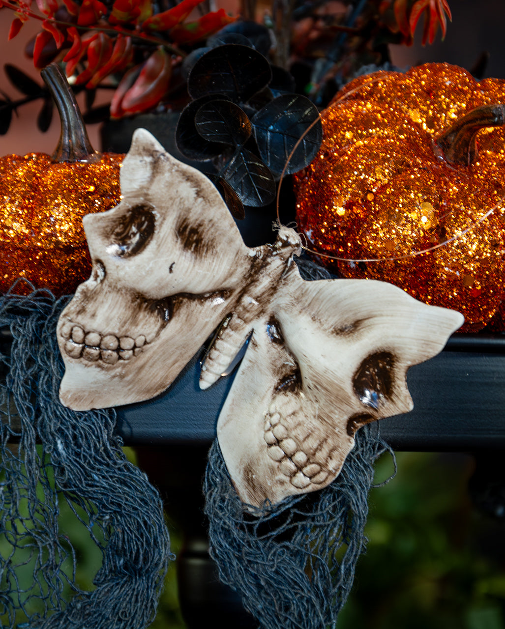 Skull Butterfly Decorative Clips 3 Pcs.
