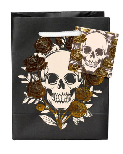 Skulls & Roses Geschenktasche 14x11cm