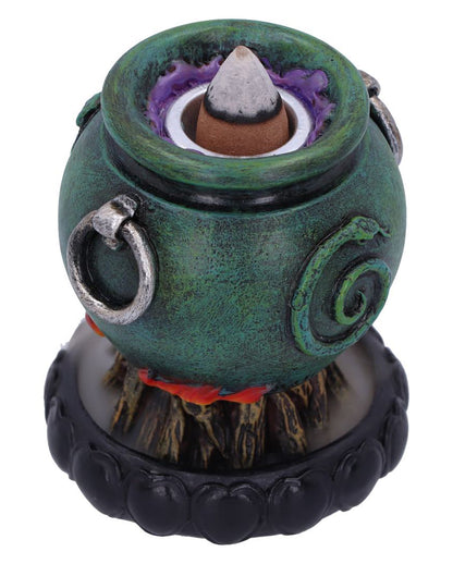 Hexenkessel mit Schlange für Backflow Räucherkegel 7,5cm