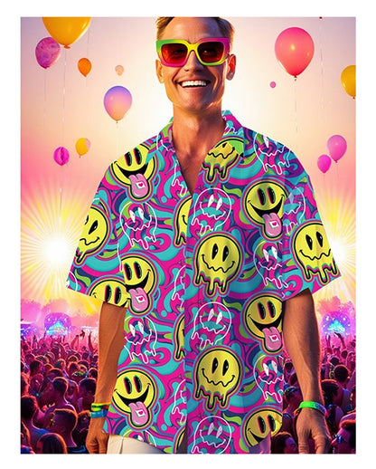 Smiley Acid Hemd für Herren