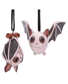 Sneak & Peak Halloween-Fledermaus-Hängeornamente (2er-Set) 7cm