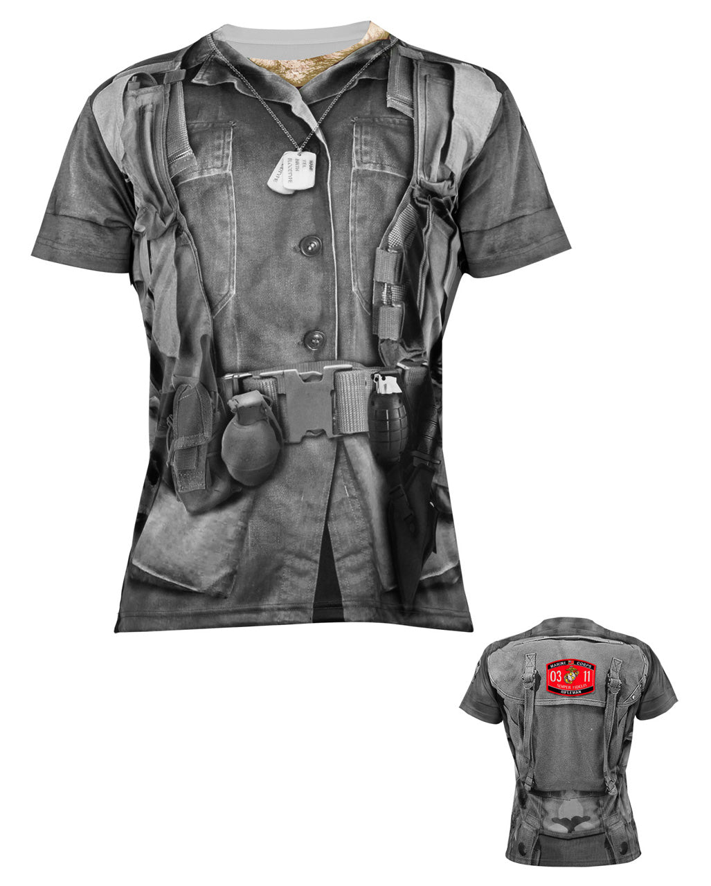 Soldaten T-Shirt mit Photo Print